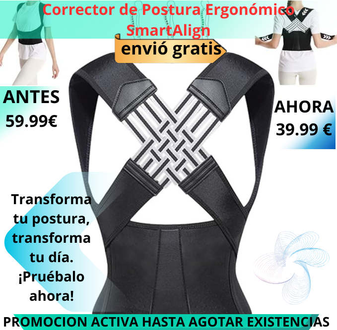 Corrector de Postura Ergonómico SmartAlign.