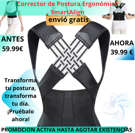 Corrector de Postura Ergonómico SmartAlign.