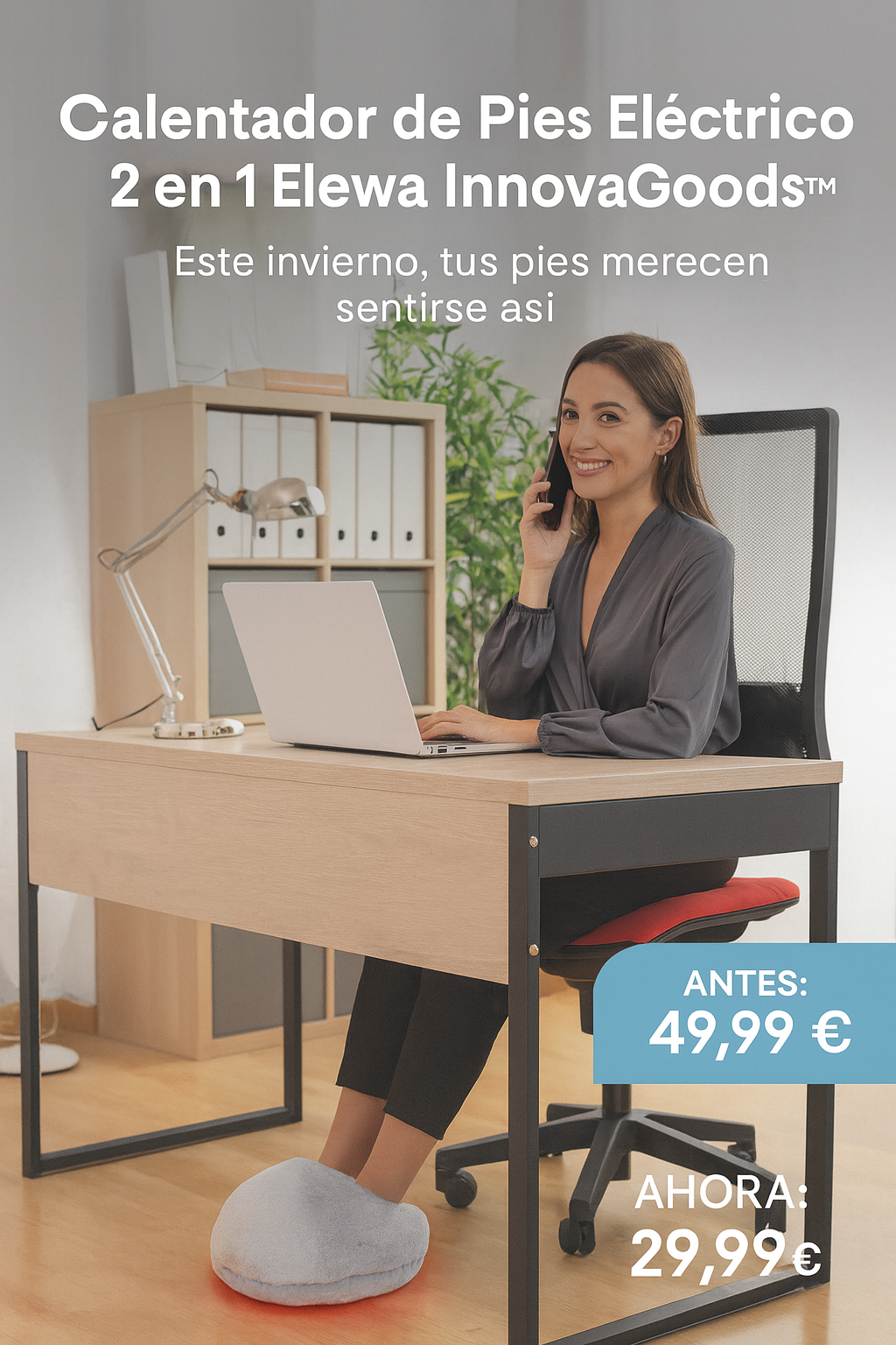 Calentador de Pies Eléctrico 2 en 1 Elewa InnovaGoods