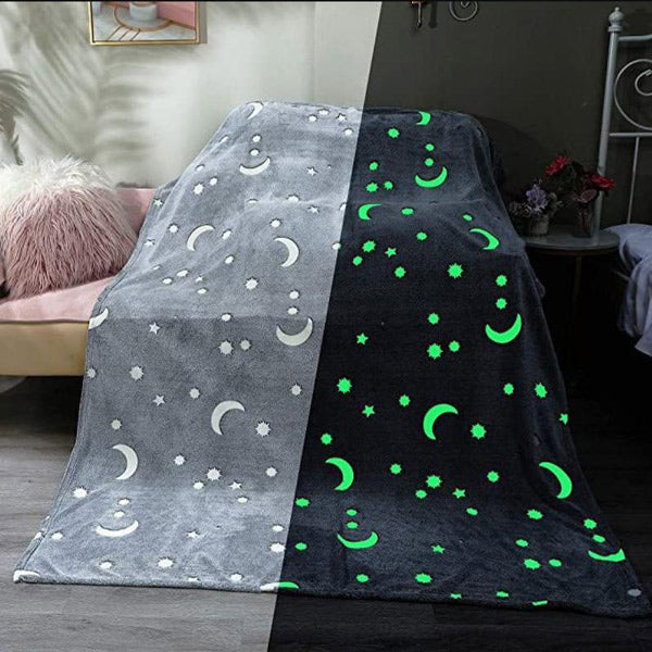 Manta Luminosa en la Oscuridad DreamLight Color Gris 127cm x152CM