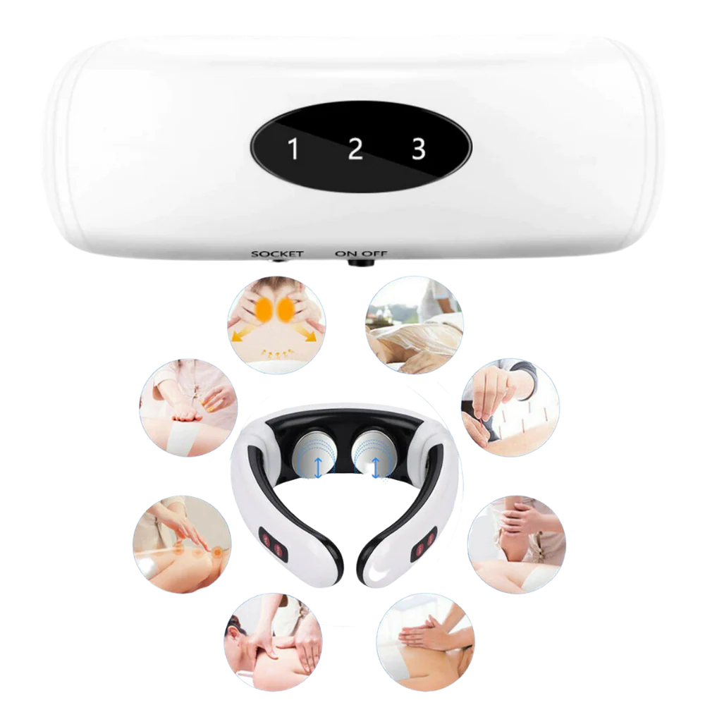 Masajeador de cuello y espalda electromagnético vibrazen