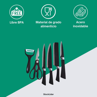 Set de cocina Equipa Chef Pro 6 piezas