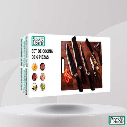 Set de cocina Equipa Chef Pro 6 piezas